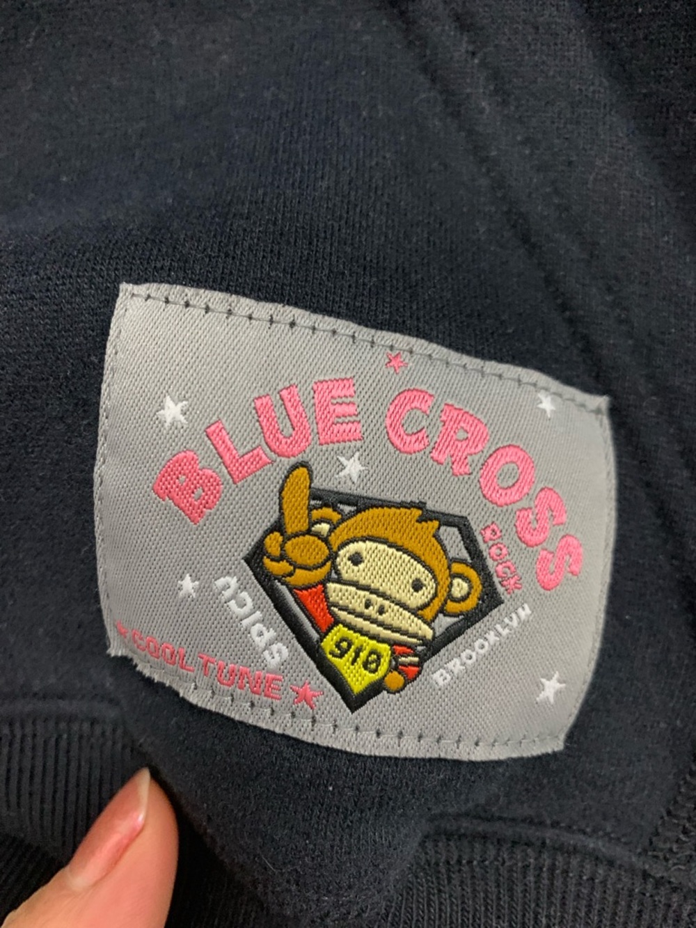 Baby Milo by A bathing Ape Black Graphic Hoodie - Casual Pullover Sweatshirt  L - Picture 5 of 6